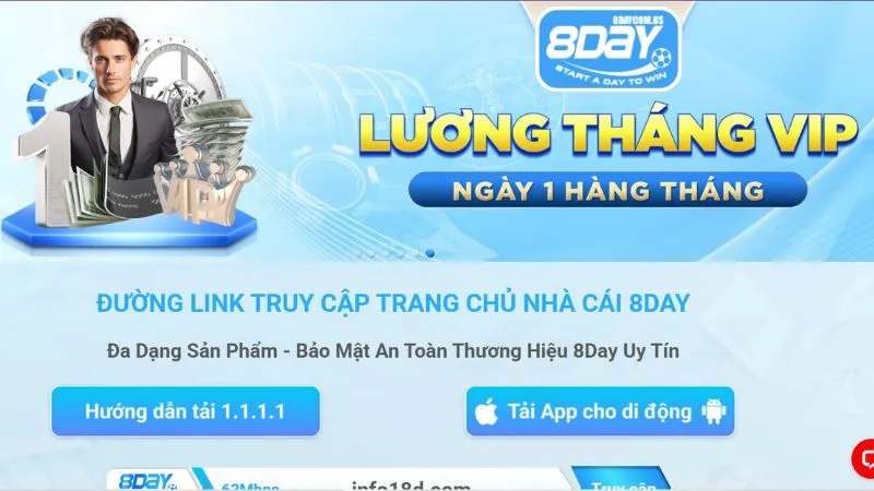 Đăng nhập tài khoản 8Day với nhiều ưu đãi hấp dẫn
