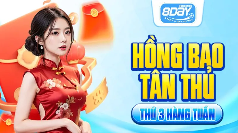Điều kiện nhận ưu đãi hồng bao tân thủ 8Day