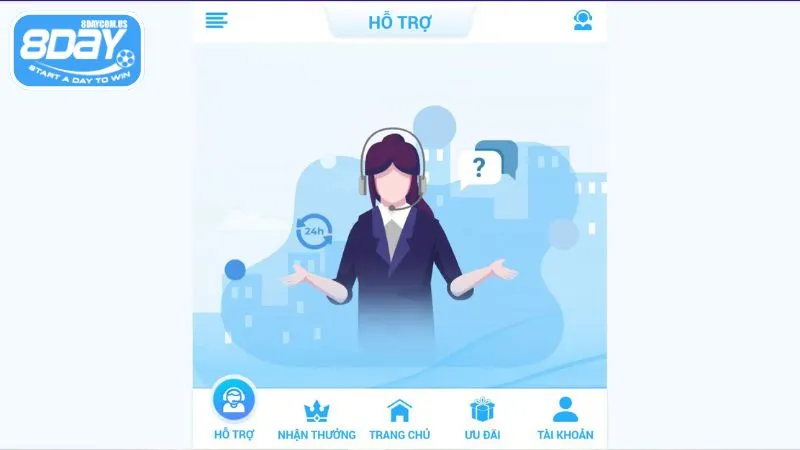Liên hệ 8Day để được hỗ trợ nạp tiền an toàn
